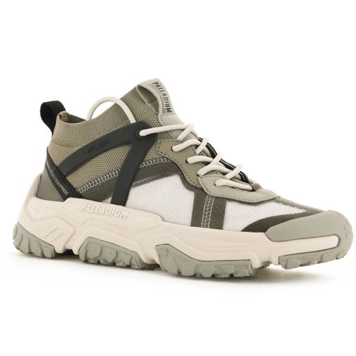 Palladium Off-grid LO Adventure Women's Sneakers Olive | UK E069-QPX